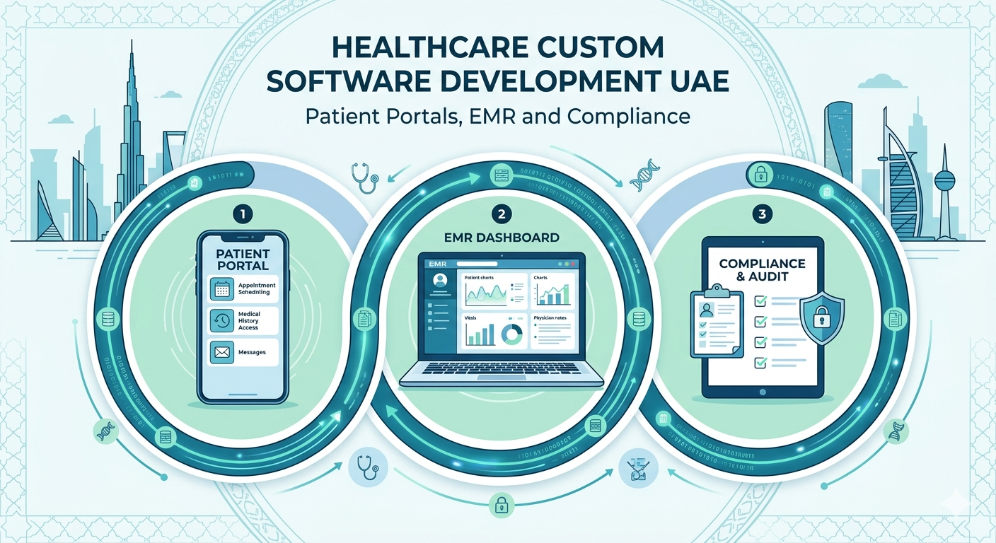 Healthcare Custom Software Development UAE: Patient Portals, EMR and Compliance
