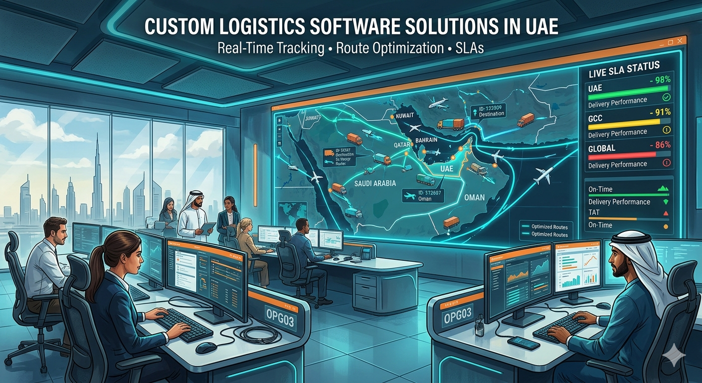Custom Logistics Software Solutions in UAE: Real‑Time Tracking, Route Optimization and SLAs